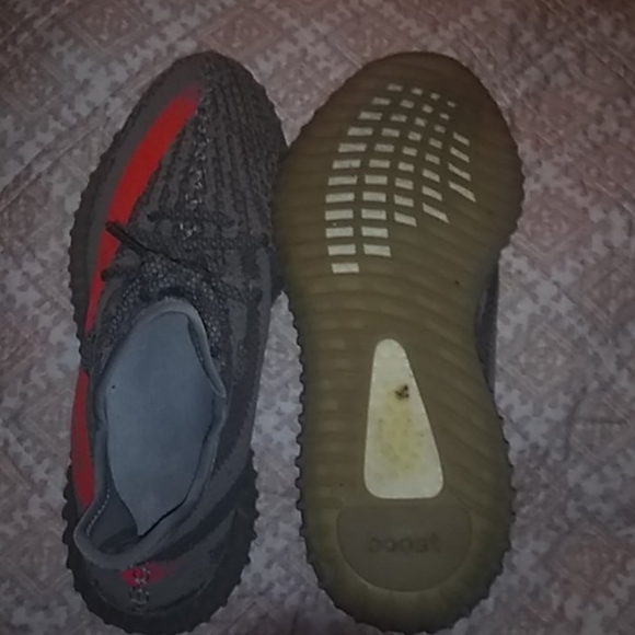 Yeezy\'s sply-350 grey and orange main image 2